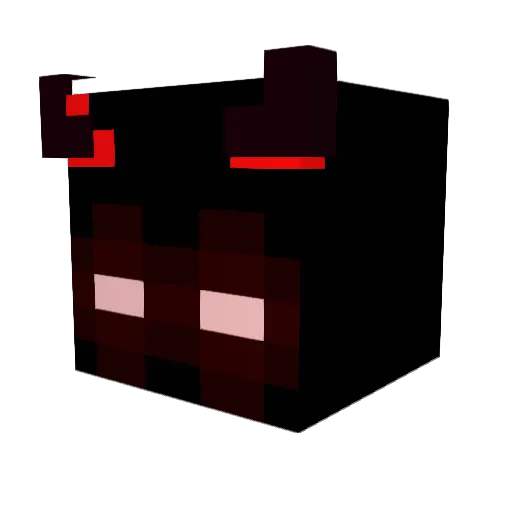 V1P3R546YT Minecraft avatar head, 3D render