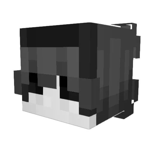 V1TaLZx Minecraft avatar head, 3D render