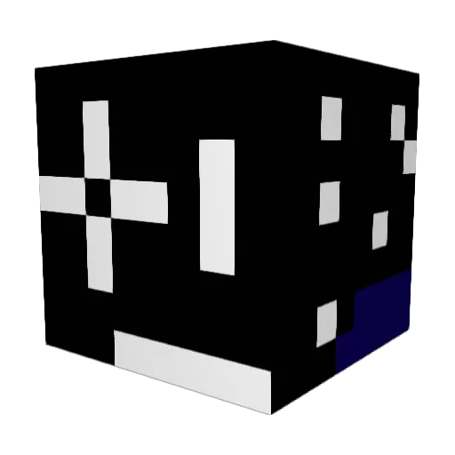 V1XXEL Minecraft avatar head, 3D render