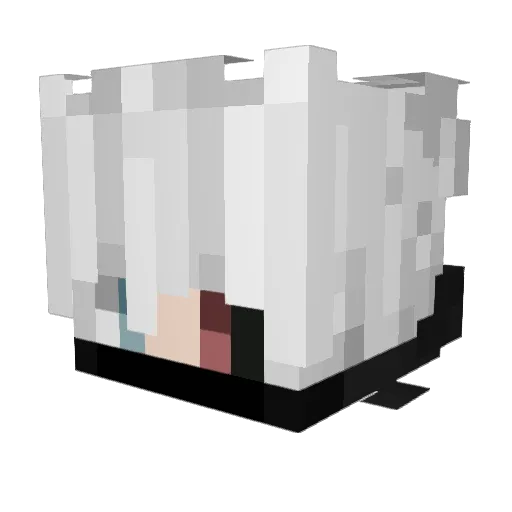 V1c1o3mHM Minecraft avatar head, 3D render