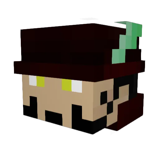 V1cE__ Minecraft avatar head, 3D render