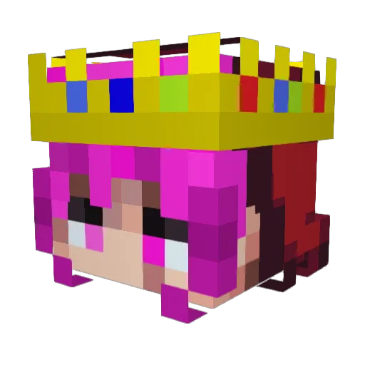 V1ctoriousG Minecraft avatar head, 3D render
