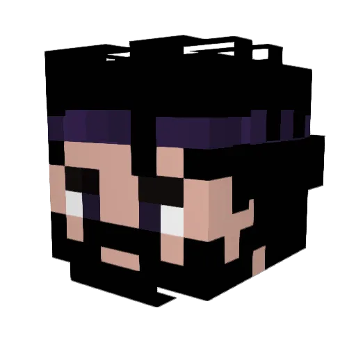 V1ctt0r Minecraft avatar head, 3D render