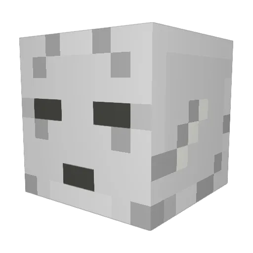 V1cty Minecraft avatar head, 3D render
