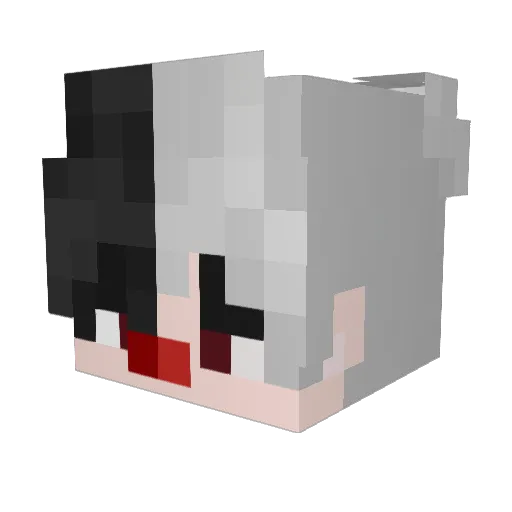 V1goPL Minecraft avatar head, 3D render
