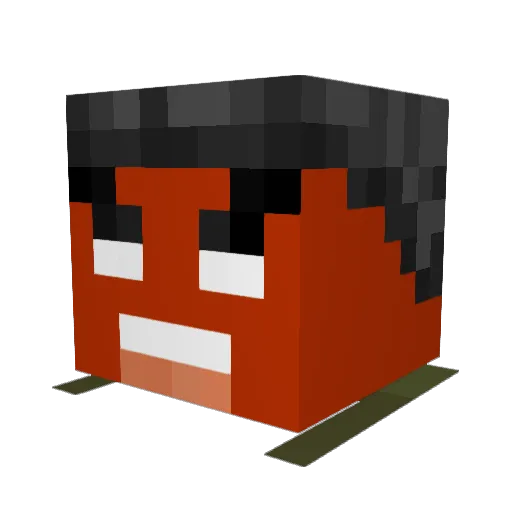 V1ktor76 Minecraft avatar head, 3D render