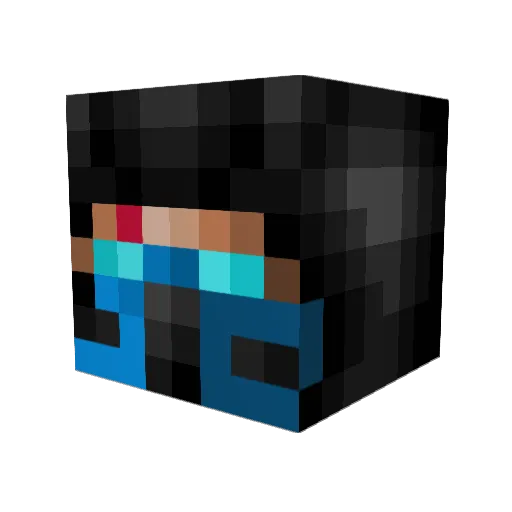 V1ktorDoom Minecraft avatar head, 3D render