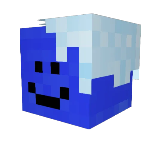 V1ni_ Minecraft avatar head, 3D render