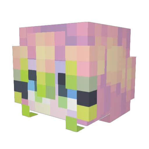 V1nkii Minecraft avatar head, 3D render