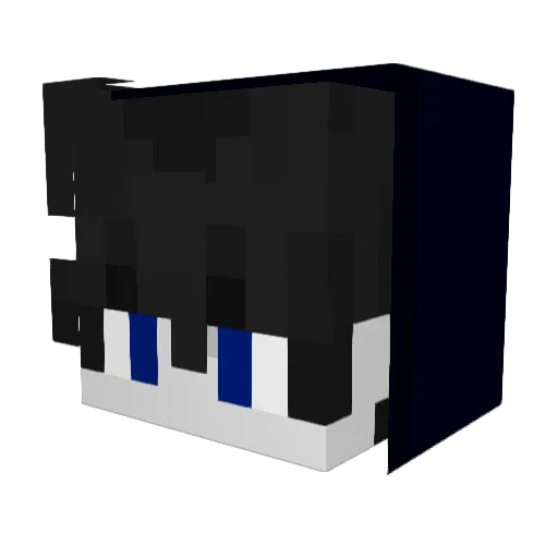 V1ruSx01 Minecraft avatar head, 3D render