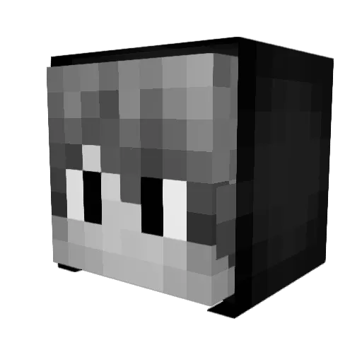 V1rusWorks Minecraft avatar head, 3D render