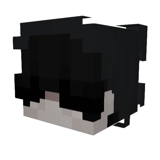 V1sty Minecraft avatar head, 3D render