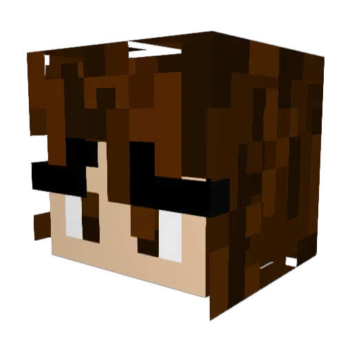 V1v13nk44 Minecraft avatar head, 3D render