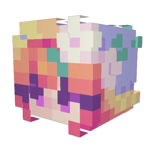 V2llaoO Minecraft avatar head, 3D render