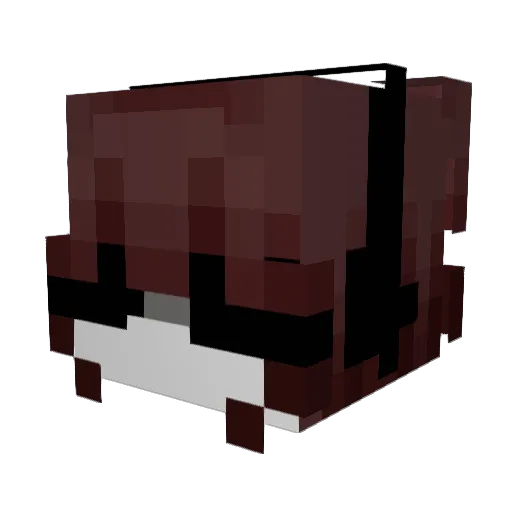 V2mpw3b_izzy Minecraft avatar head, 3D render