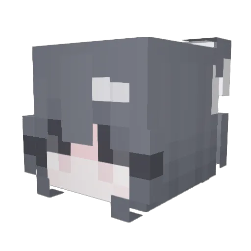 V2nish Minecraft avatar head, 3D render