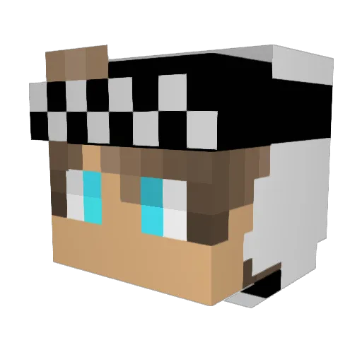 V3Geta_det0X Minecraft avatar head, 3D render
