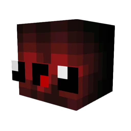 V3IT Minecraft avatar head, 3D render