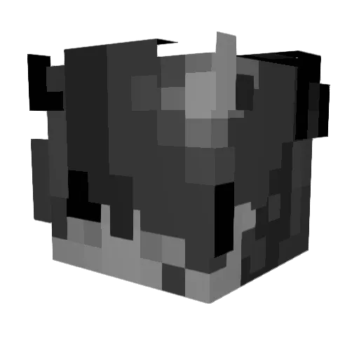 V3KD123 Minecraft avatar head, 3D render