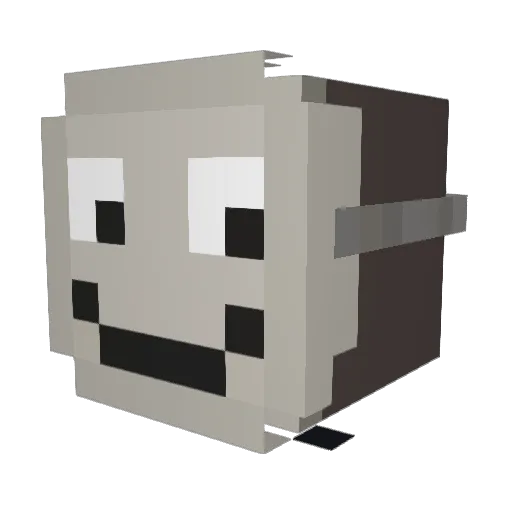 V3NOXus Minecraft avatar head, 3D render