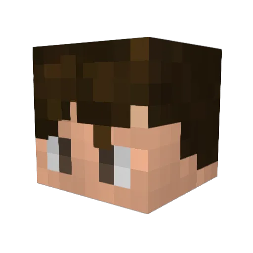 V3RB0 Minecraft avatar head, 3D render