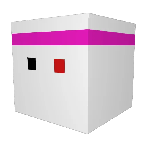 V3XTO Minecraft avatar head, 3D render