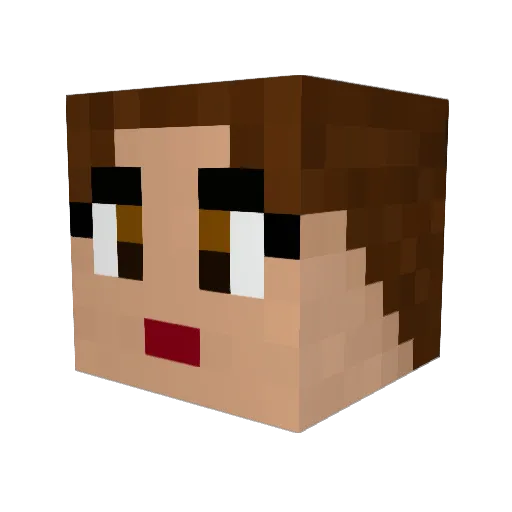 V3eneno Minecraft avatar head, 3D render