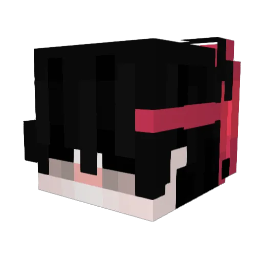 V3iga Minecraft avatar head, 3D render