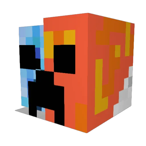 V3ndy Minecraft avatar head, 3D render
