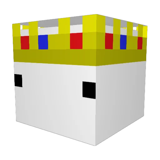 V3nm1 Minecraft avatar head, 3D render