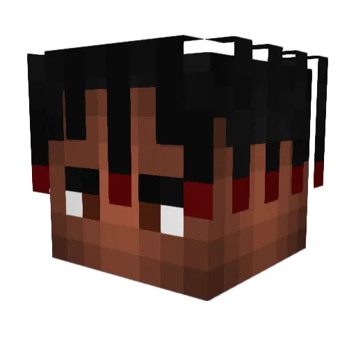 V3noomm Minecraft avatar head, 3D render