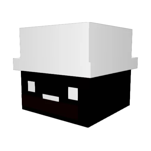 V3rZock2 Minecraft avatar head, 3D render