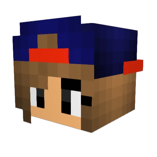 V3riS Minecraft avatar head, 3D render