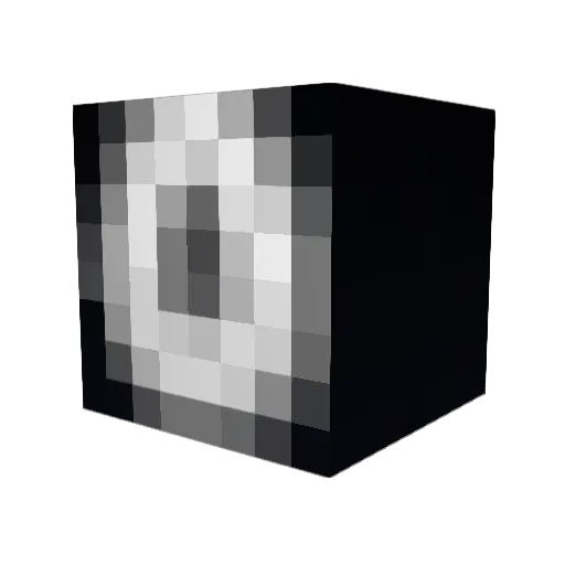 V3rm Minecraft avatar head, 3D render