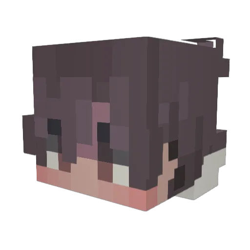 V3sph Minecraft avatar head, 3D render