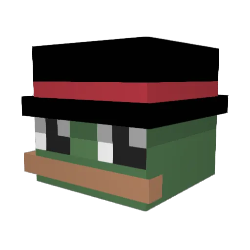 V3taSylcx Minecraft avatar head, 3D render