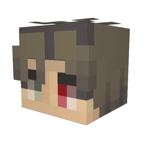 V3ttas Minecraft avatar head, 3D render