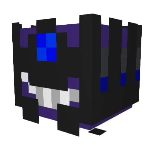V4LACH Minecraft avatar head, 3D render