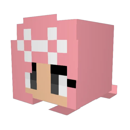V4Maestro Minecraft avatar head, 3D render