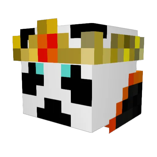 V4NNI Minecraft avatar head, 3D render