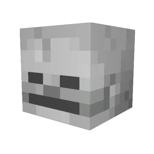 V4NiiX Minecraft avatar head, 3D render