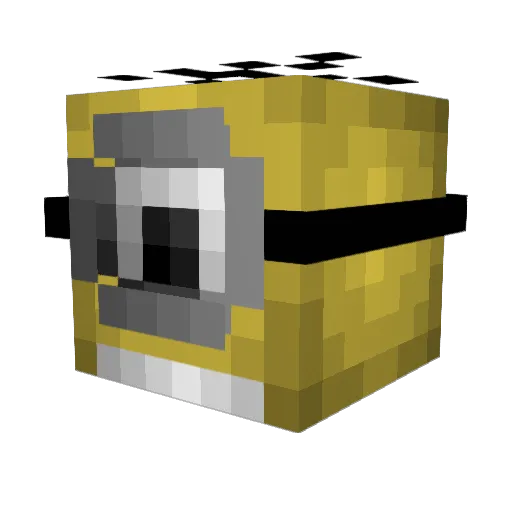 V4PedZ Minecraft avatar head, 3D render