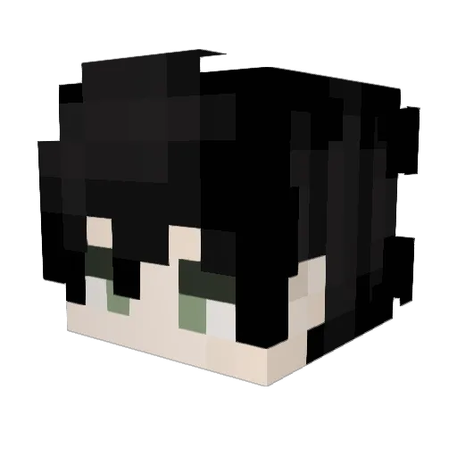 V4han1 Minecraft avatar head, 3D render