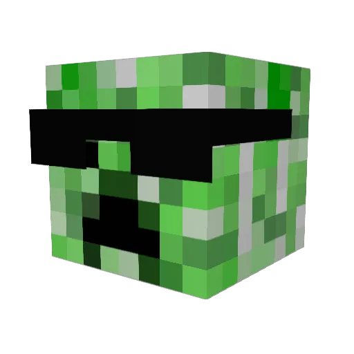V4l4dUr Minecraft avatar head, 3D render
