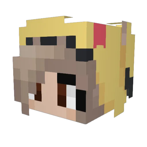 V4nHohenHeim Minecraft avatar head, 3D render