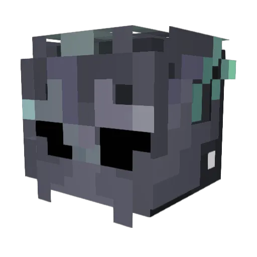 V4p0rw4ve Minecraft avatar head, 3D render