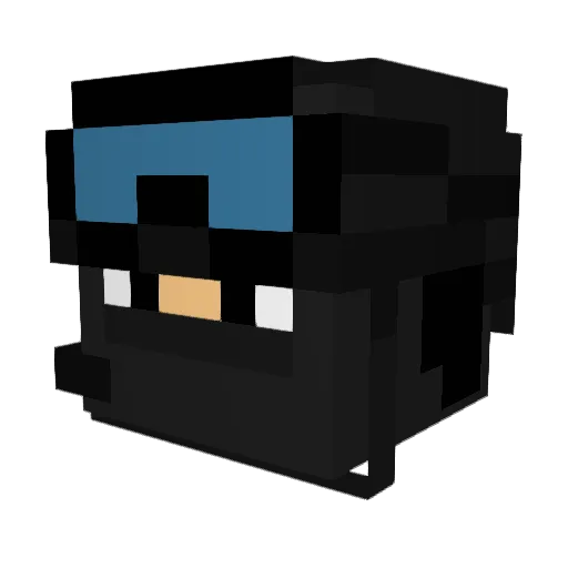 V4xar2k79317 Minecraft avatar head, 3D render