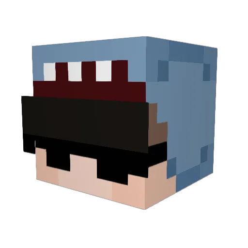 V5xy Minecraft avatar head, 3D render