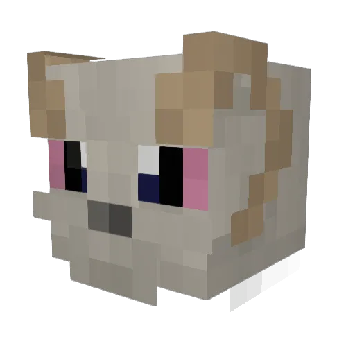 V6IZI Minecraft avatar head, 3D render