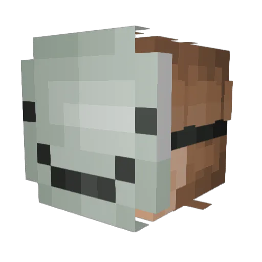 V6Turbine Minecraft avatar head, 3D render